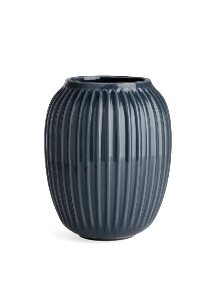 Kähler Hammershøi Vase H21 cm anthracite